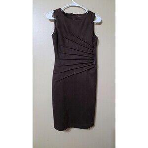 Womens Calvin Klein Sleeveless Bronw Dress - Used. Size 4
